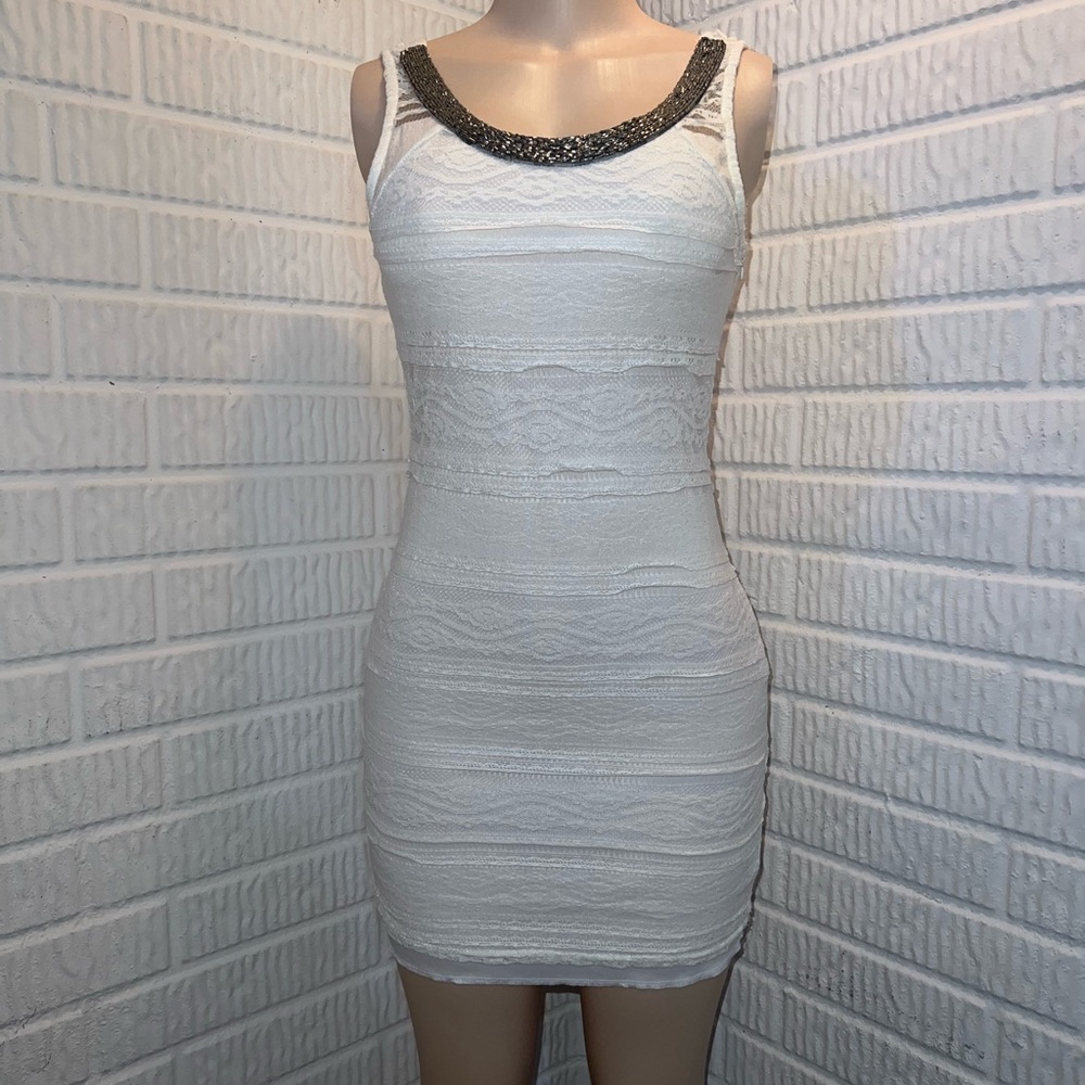 Woman’s night out white dress
